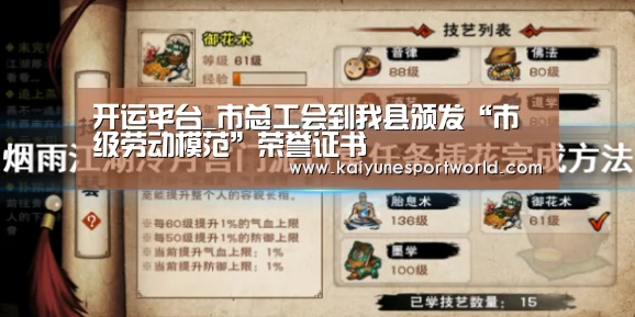 开运平台_市总工会到我县颁发“市级劳动模范”荣誉证书(图2) 开运赛事